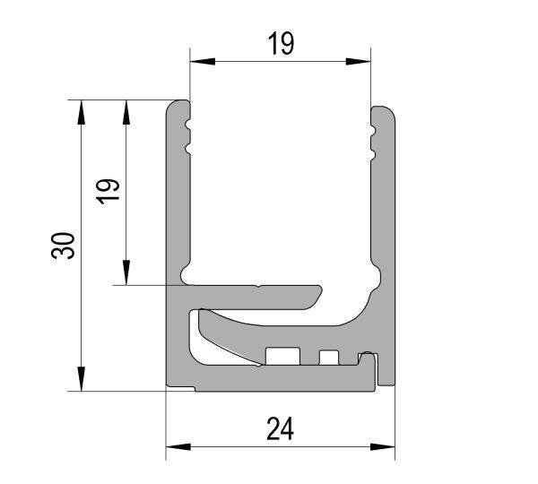 2 Part Frame Profile 3m length - Image 6