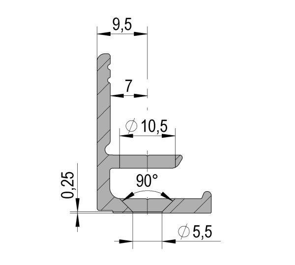 2 Part Frame Profile 3m length - Image 5