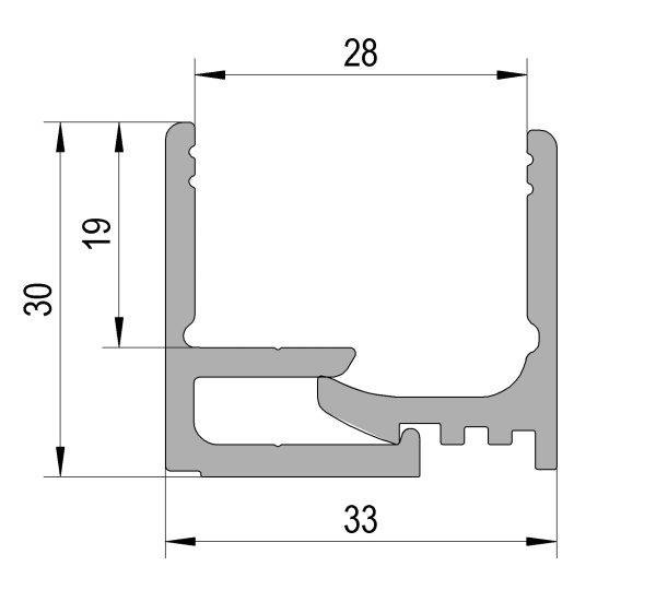 2 Part Frame Profile 3m length - Image 3