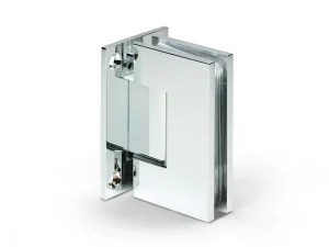 Shower door hinge glass to wall