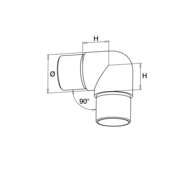 90 degree sweeping elbow - Image 3