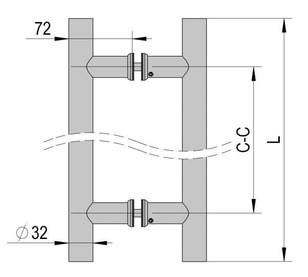 Stainless Steel Ladder Pull Hnadles - Image 5
