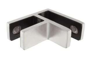 Balustrade Glass Stiffener - Glass to Glass 90°
