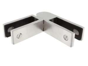 Balustrade Glass Stiffener - Glass to Glass Variable angle
