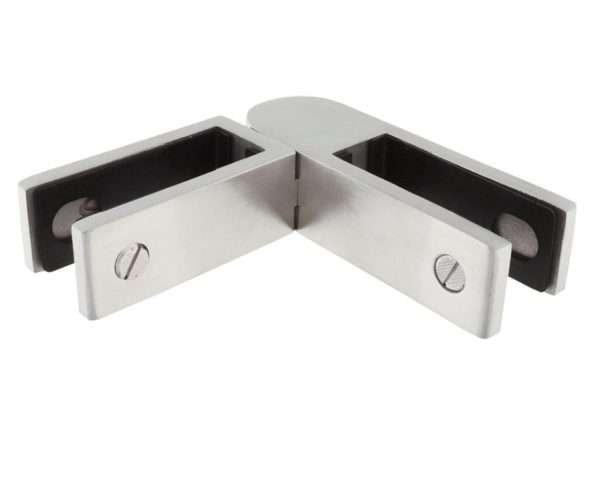Balustrade Glass Stiffener - Glass to Glass Variable angle